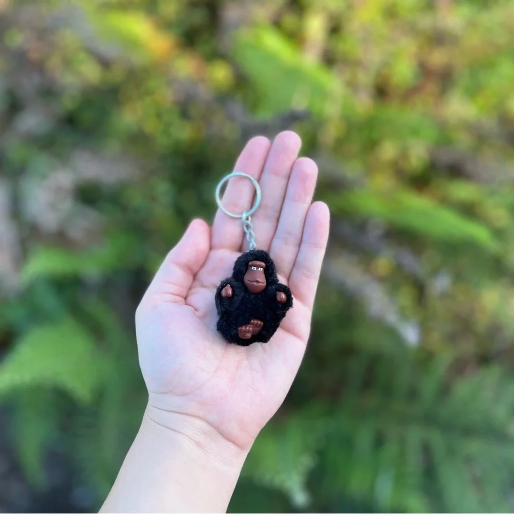 Kipling Daniel Black Gorilla Keychain